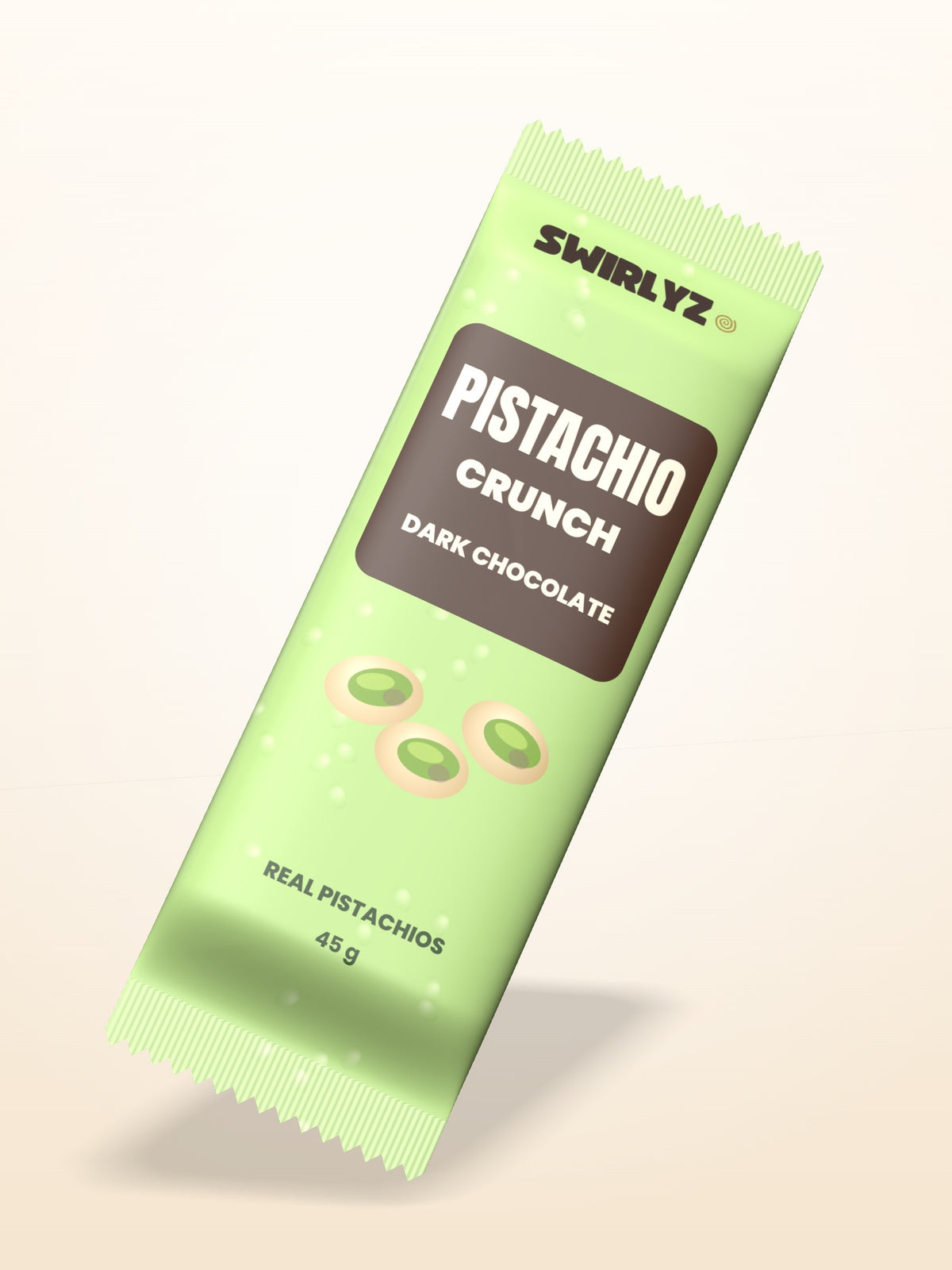 Swirlyz Pistachio Crunch Dark Chocolate