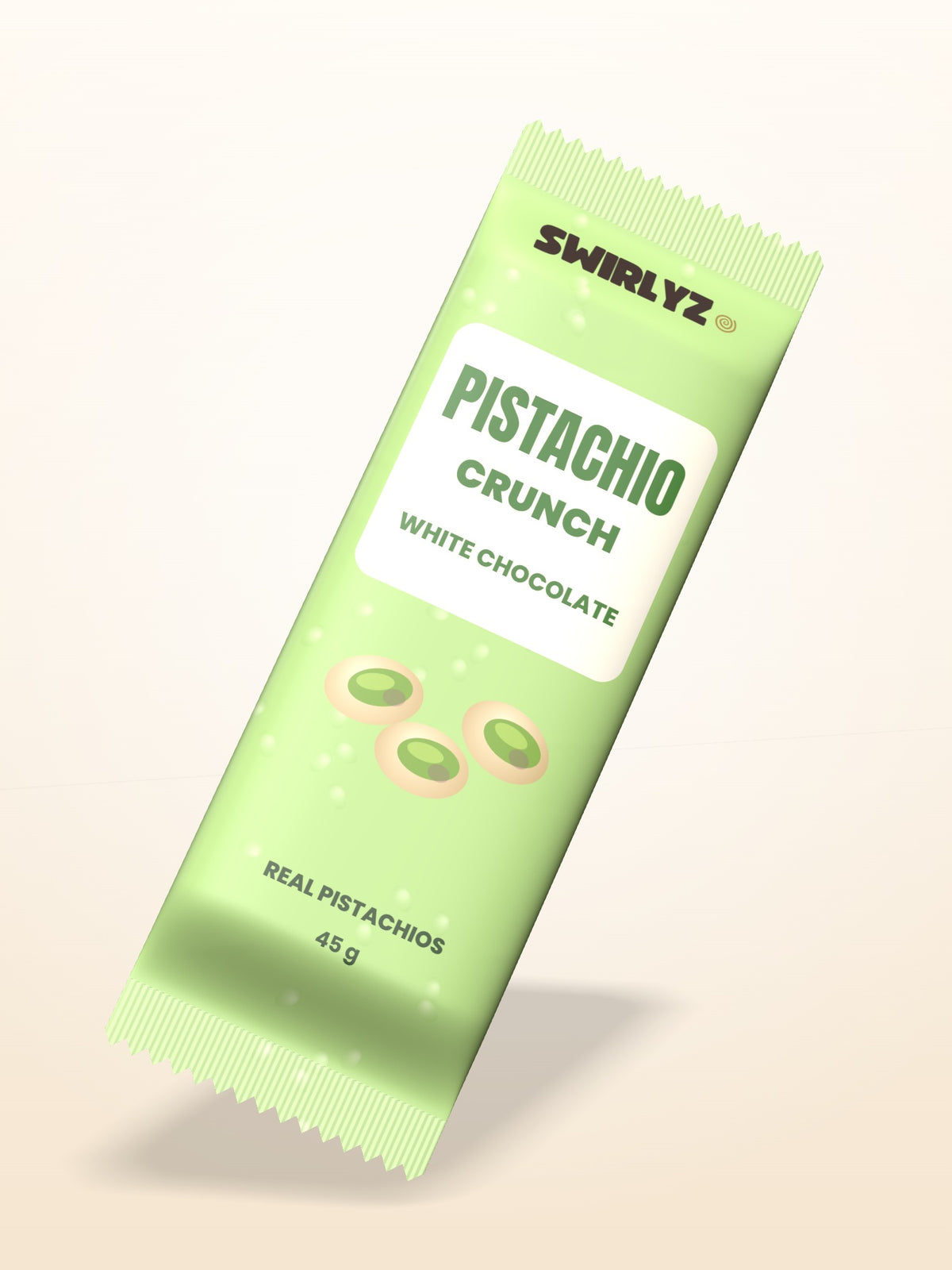 Barre Pistachio Crunch — Chocolat blanc